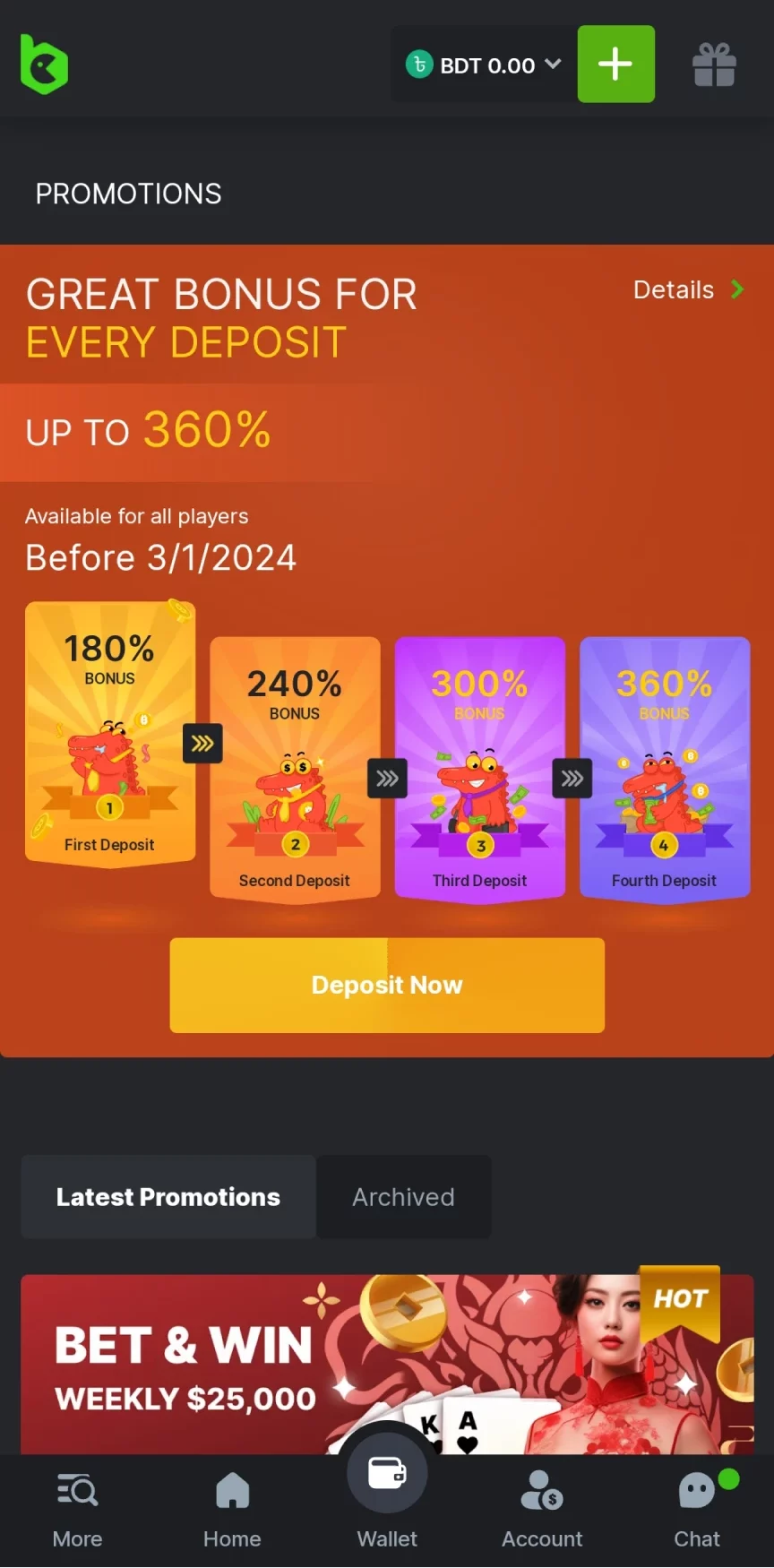 Check out the BC Game app bonus page.