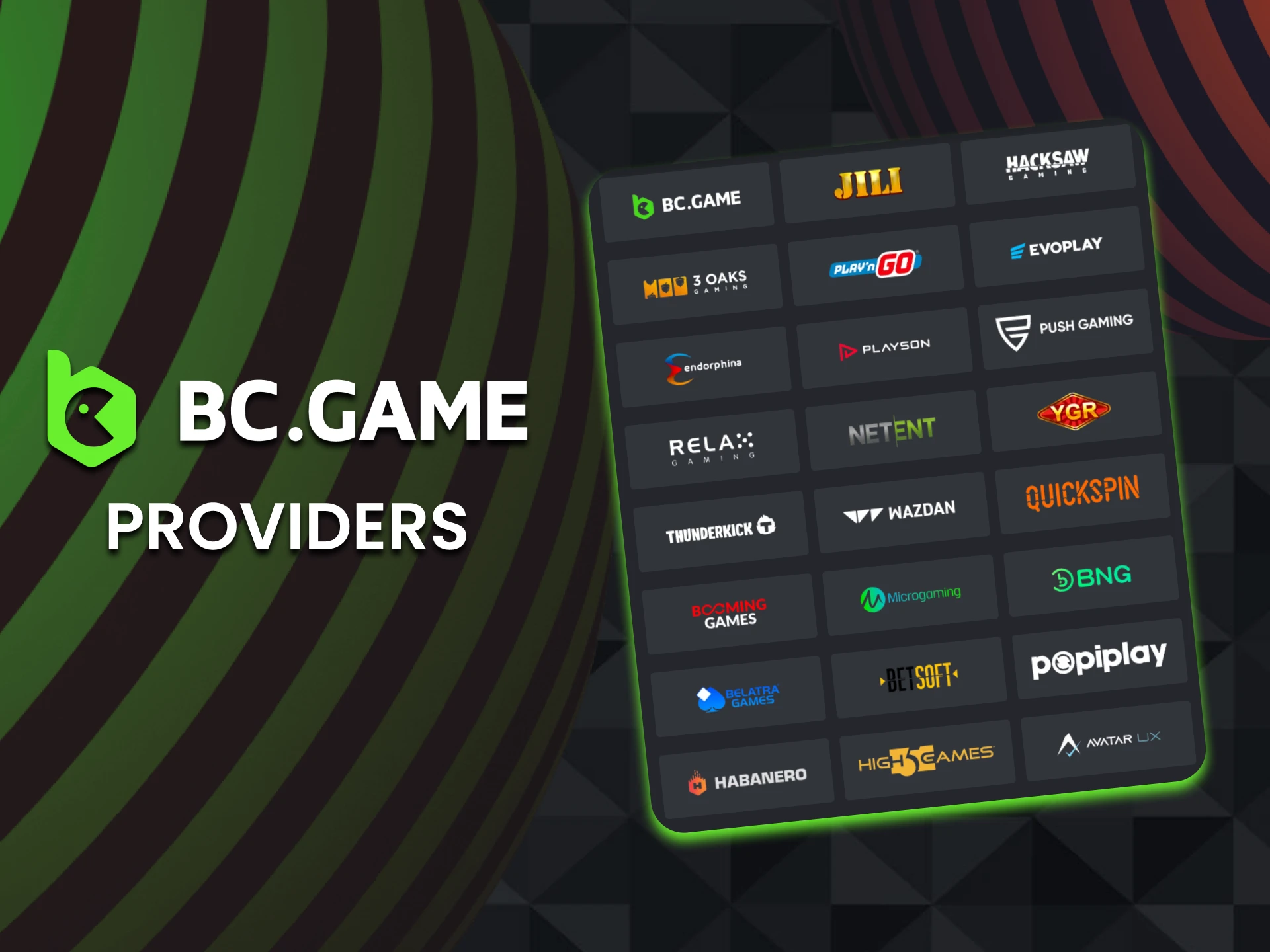 Find out which baccarat providers are available on BC Game.