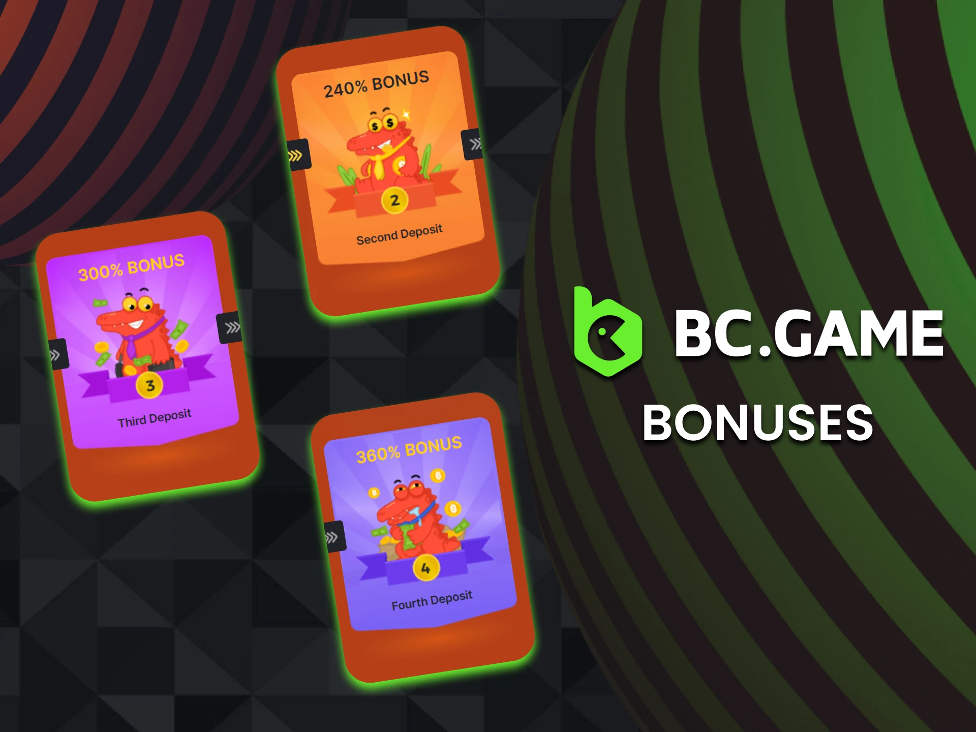When playing roulette on BC Game you get bonuses.