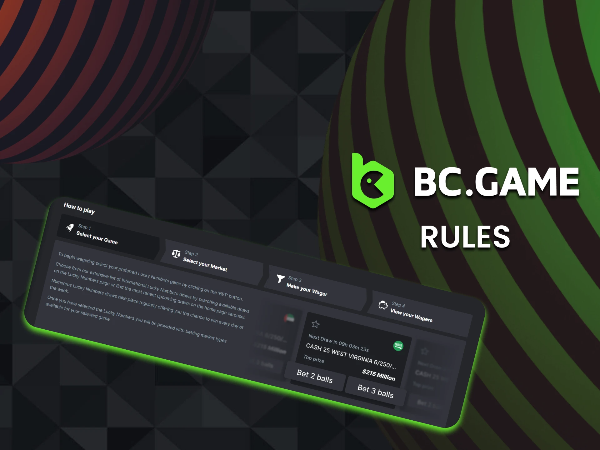 Learn the rules to play lottery games at BC Game.