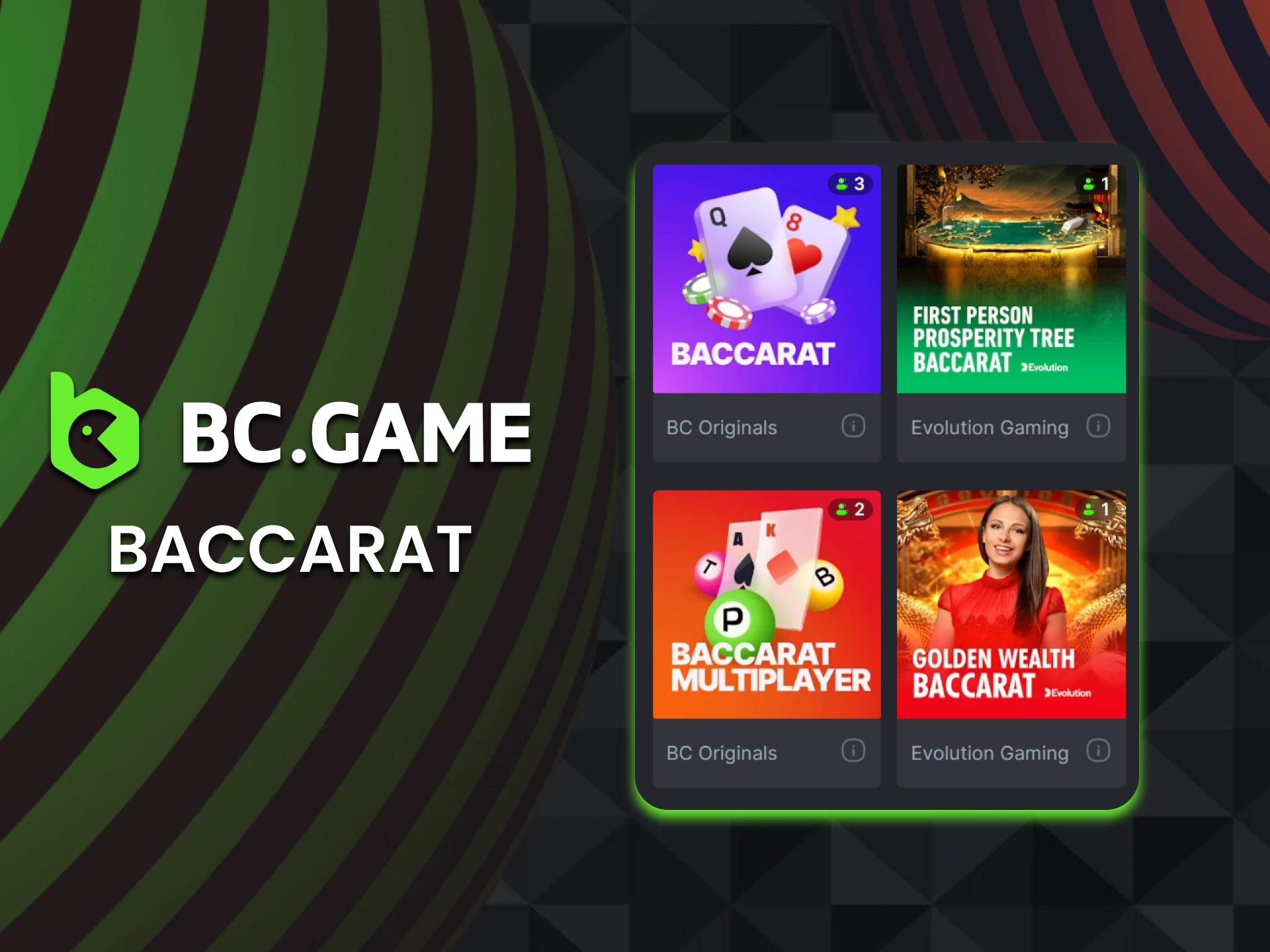Play baccarat with BC Game.