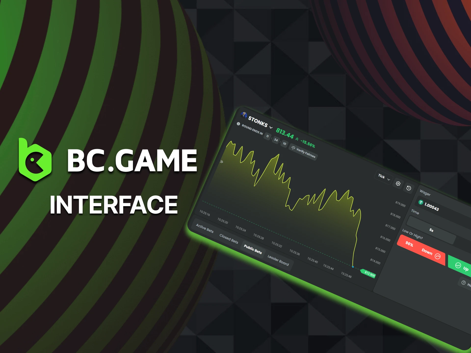 BC Game offers a convenient interface for crypto trading.