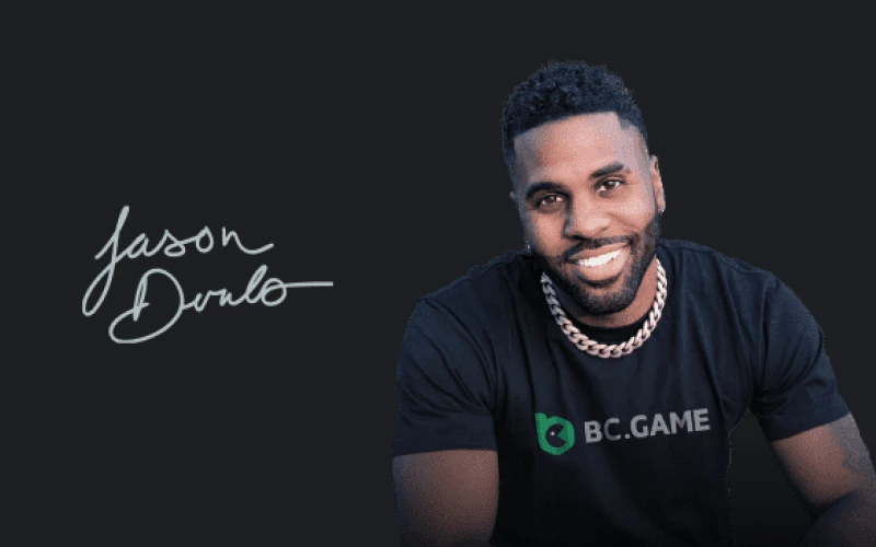 Jason Derulo is one of BC Game's brand ambassadors.